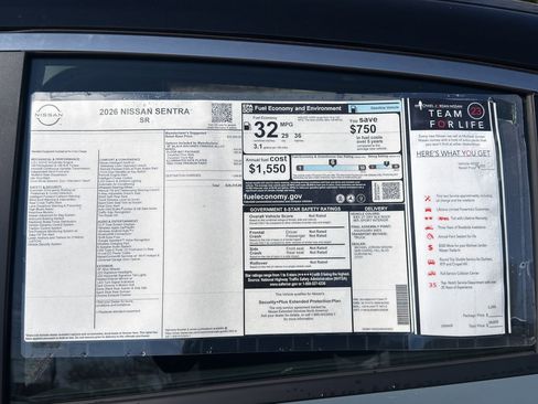 New 2026 Nissan Sentra SR w/ Floor Mat Package image 13