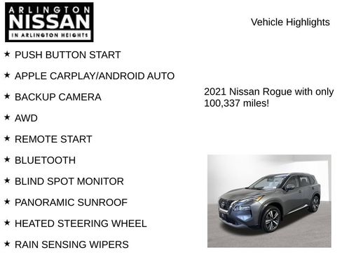 Used 2021 Nissan Rogue SL w/ Premium Package AWD/4WD image 7