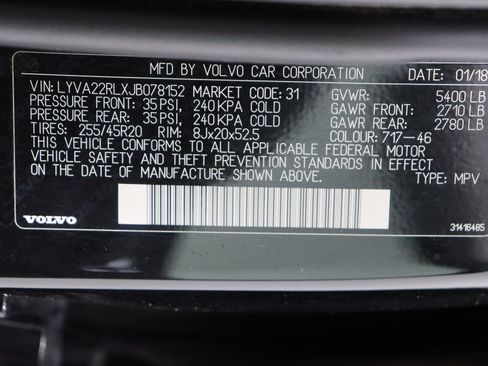 Used 2018 Volvo XC60 T6 Inscription w/ Convenience Package image 44