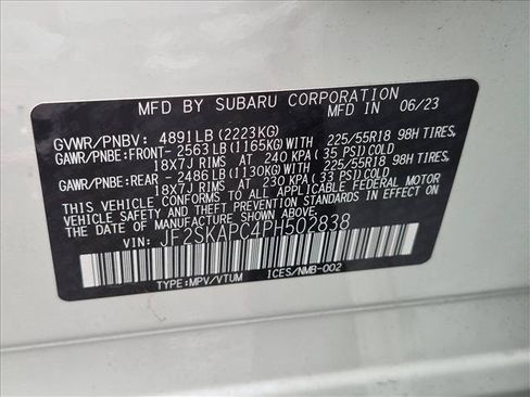 Used 2023 Subaru Forester Limited w/ Popular Package #2 AWD/4WD image 15