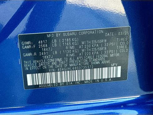 Certified 2025 Subaru Crosstrek 2.5i Limited w/ Crosstrek Mirror Package image 43