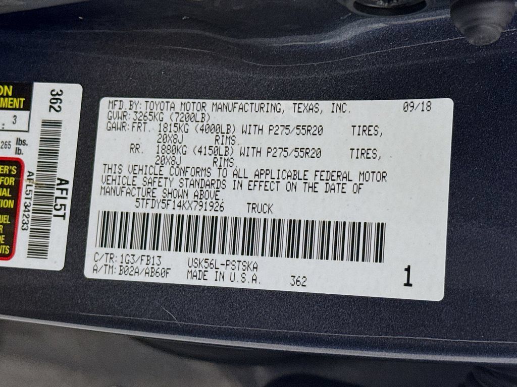 Used 2019 Toyota Tundra SR5 w/ TRD Sport Package AWD/4WD image 36