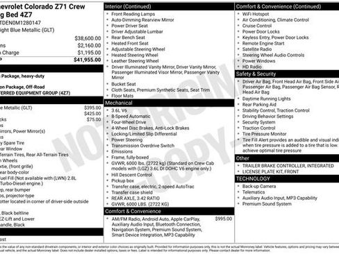 Used 2021 Chevrolet Colorado Z71 AWD/4WD image 4