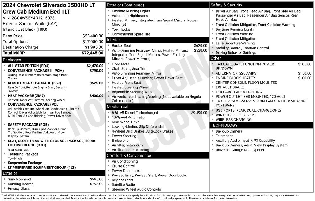 Certified 2024 Chevrolet Silverado 3500 LT w/ All Star Edition RWD image 33