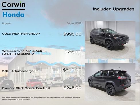 Used 2020 Jeep Cherokee Trailhawk w/ Cold Weather Group AWD/4WD image 4