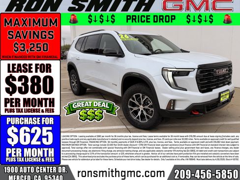 New 2026 GMC Acadia AT4 w/ Luxury Package AWD/4WD image 1