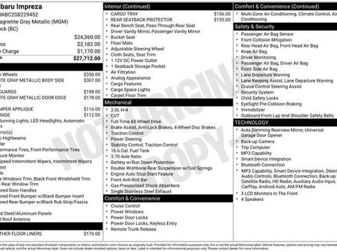 Certified 2025 Subaru Impreza 2.0i AWD/4WD image 13