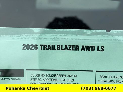 New 2026 Chevrolet TrailBlazer LS w/ LS Confidence Package AWD/4WD image 32