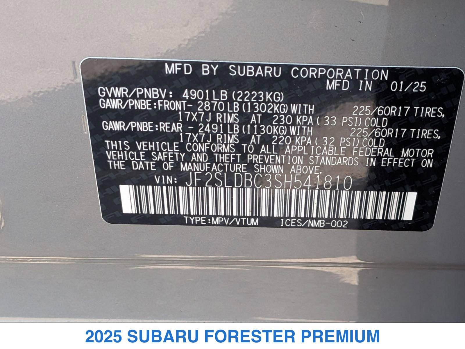Used 2025 Subaru Forester Premium AWD/4WD image 31