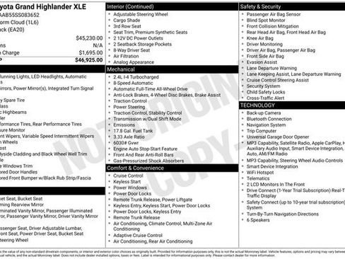Used 2025 Toyota Grand Highlander AWD image 5