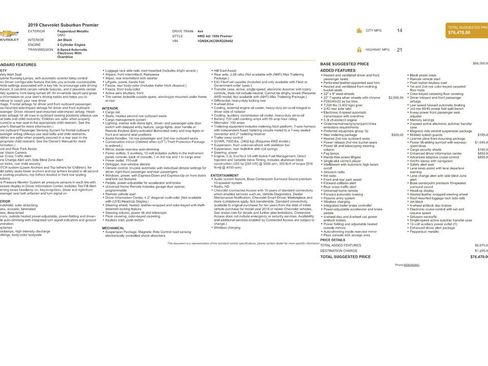 Used 2019 Chevrolet Suburban Premier w/ Max Trailering Package image 9