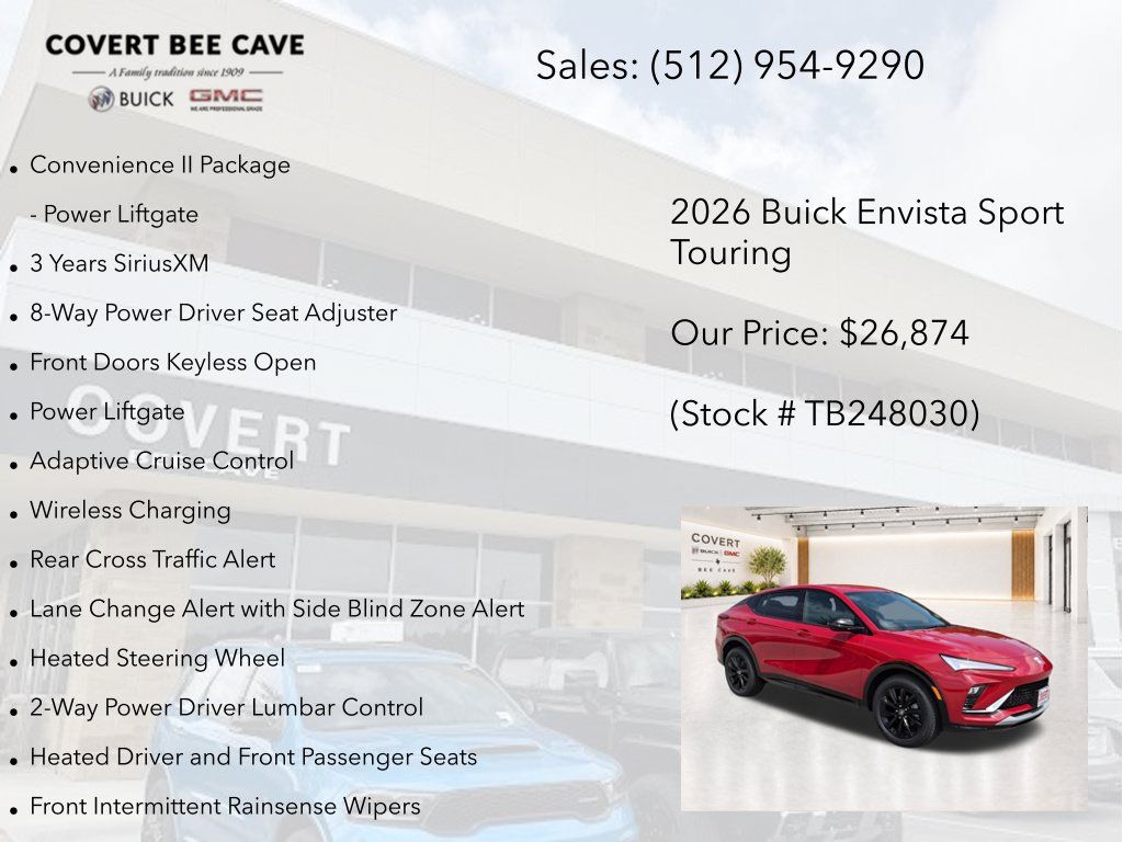New 2026 Buick Envista Sport Touring w/ Convenience I Package FWD image 13