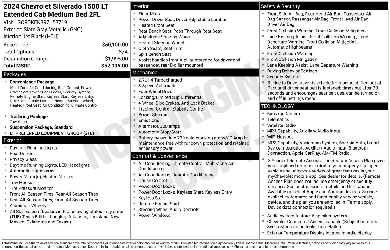 Used 2024 Chevrolet Silverado 1500 LT AWD/4WD image 5