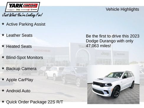 Certified 2023 Dodge Durango R/T w/ Blacktop Package AWD/4WD image 13