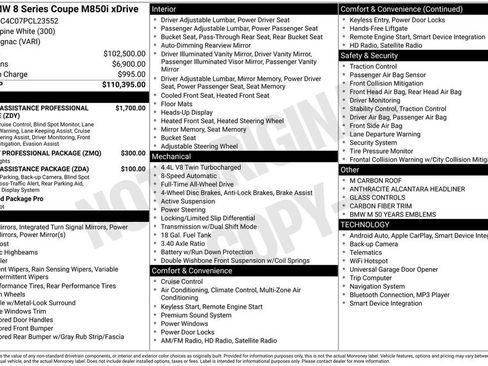 Used 2023 BMW M850i xDrive Coupe image 7