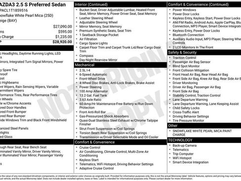 New 2026 MAZDA MAZDA3 2.5 S Sedan w/ Preferred Pkg image 4