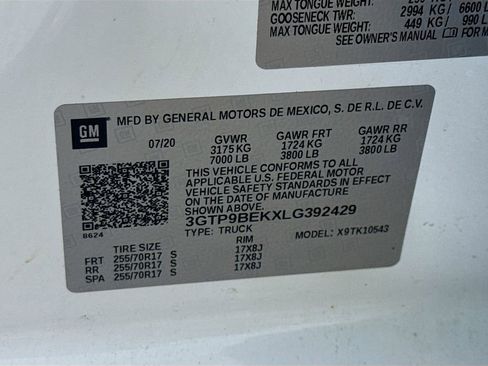 Used 2020 GMC Sierra 1500 SLE w/ SLE Value Package AWD/4WD image 33