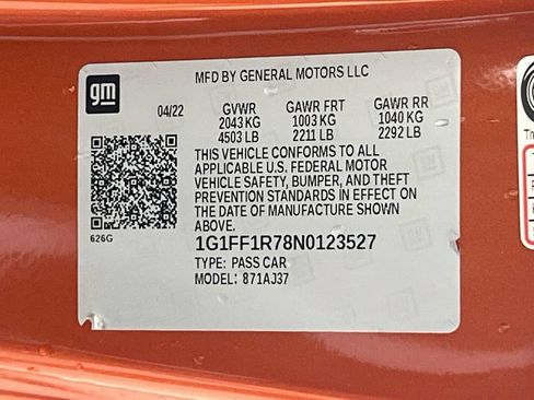 Used 2022 Chevrolet Camaro SS RWD image 30