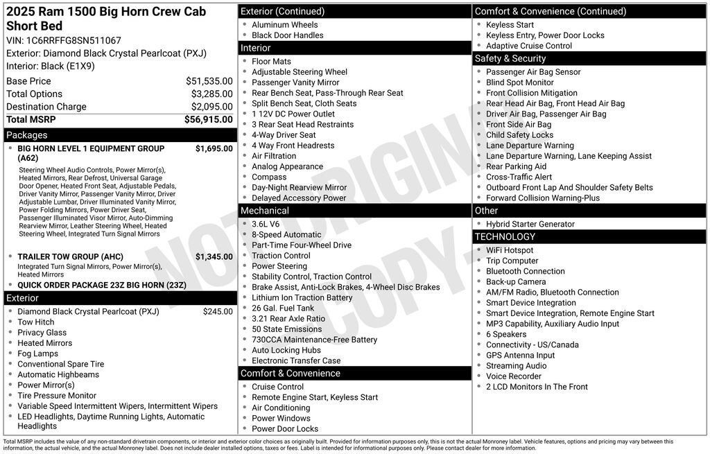 Used 2025 RAM 1500 Big Horn AWD/4WD image 7