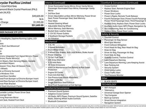 New 2026 Chrysler Pacifica Limited image 43