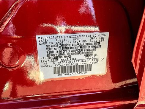 New 2025 Nissan Versa SV w/ Trunk Package image 22