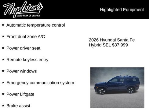 Used 2026 Hyundai Santa Fe SEL AWD/4WD image 4