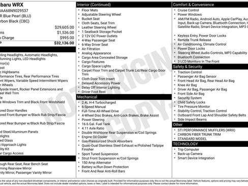 Certified 2022 Subaru WRX Base image 22