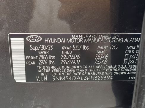 Certified 2023 Hyundai Santa Fe Limited image 38