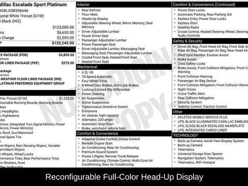 Used 2025 Cadillac Escalade Sport Platinum w/ LPO, ONYX Package image 37