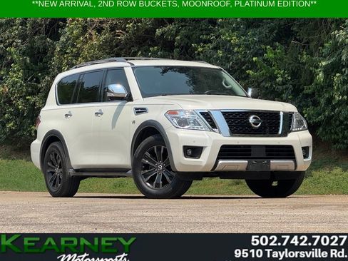 Used 2018 Nissan Armada Platinum w/ Captain Seat Package AWD/4WD image 1