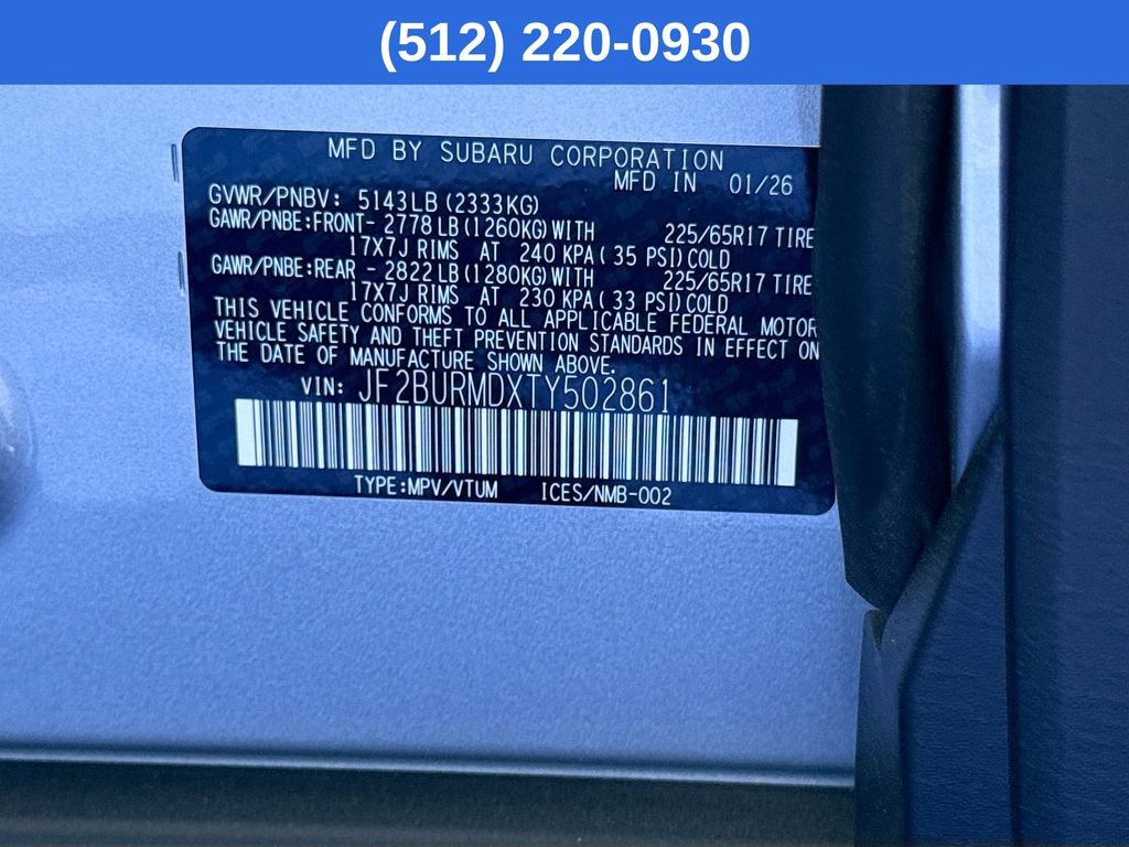 New 2026 Subaru Outback Wilderness AWD/4WD image 44