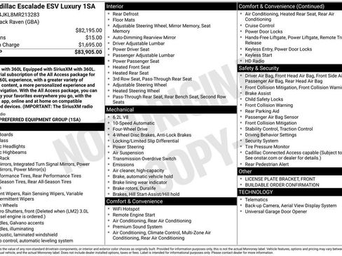 Used 2021 Cadillac Escalade ESV Luxury AWD/4WD image 3