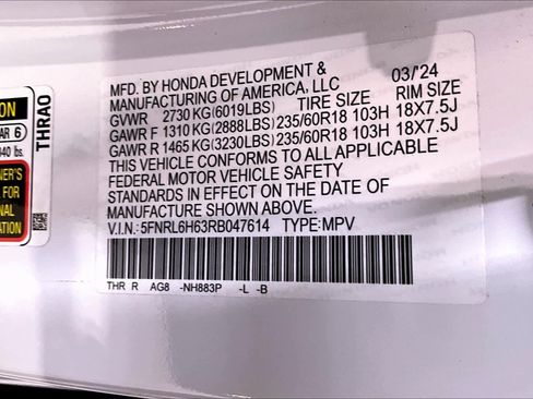 Used 2024 Honda Odyssey EX-L image 36