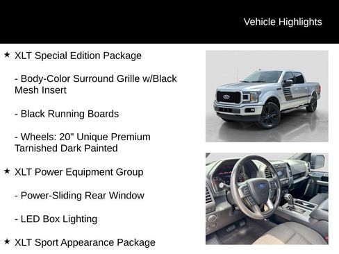 Used 2020 Ford F150 XLT w/ Equipment Group 302A Luxury AWD/4WD image 16