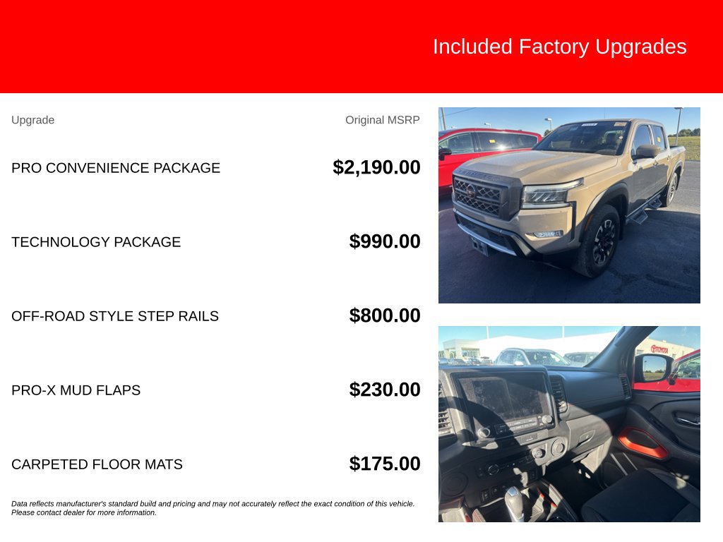 Used 2023 Nissan Frontier Pro-X w/ Pro Convenience Package RWD image 5