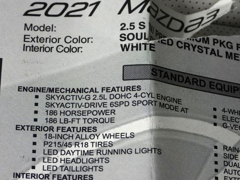 Used 2021 MAZDA MAZDA3 s FWD image 72