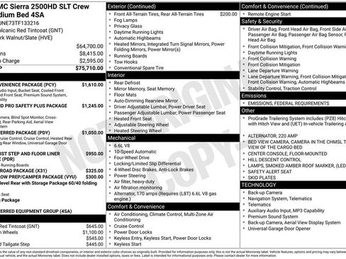 New 2026 GMC Sierra 2500 SLT w/ SLT Convenience Package image 2