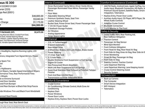 Used 2024 Lexus IS 300 w/ Comfort Package image 30