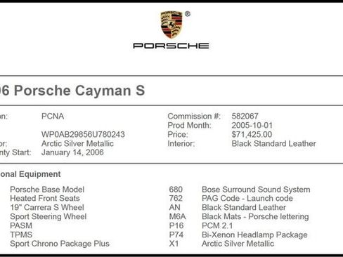 Used 2006 Porsche Cayman S RWD image 7