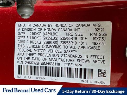 Used 2021 Honda CR-V Touring image 34