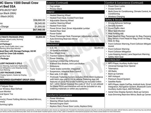 Used 2019 GMC Sierra 1500 Denali w/ Denali Ultimate Package AWD/4WD image 12