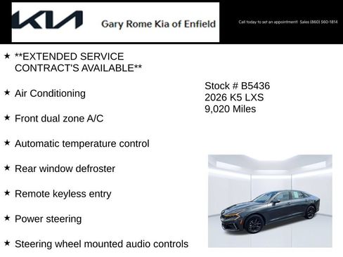 Certified 2026 Kia K5 LXS FWD image 14