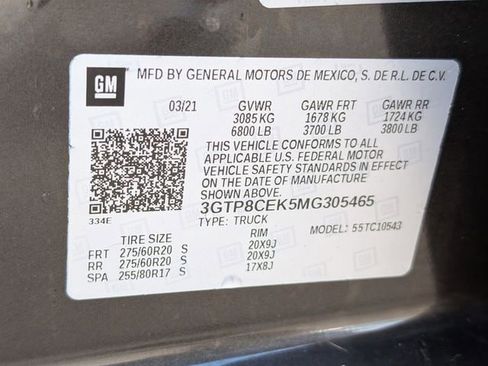 Used 2021 GMC Sierra 1500 Elevation w/ Driver Alert Package I RWD image 28