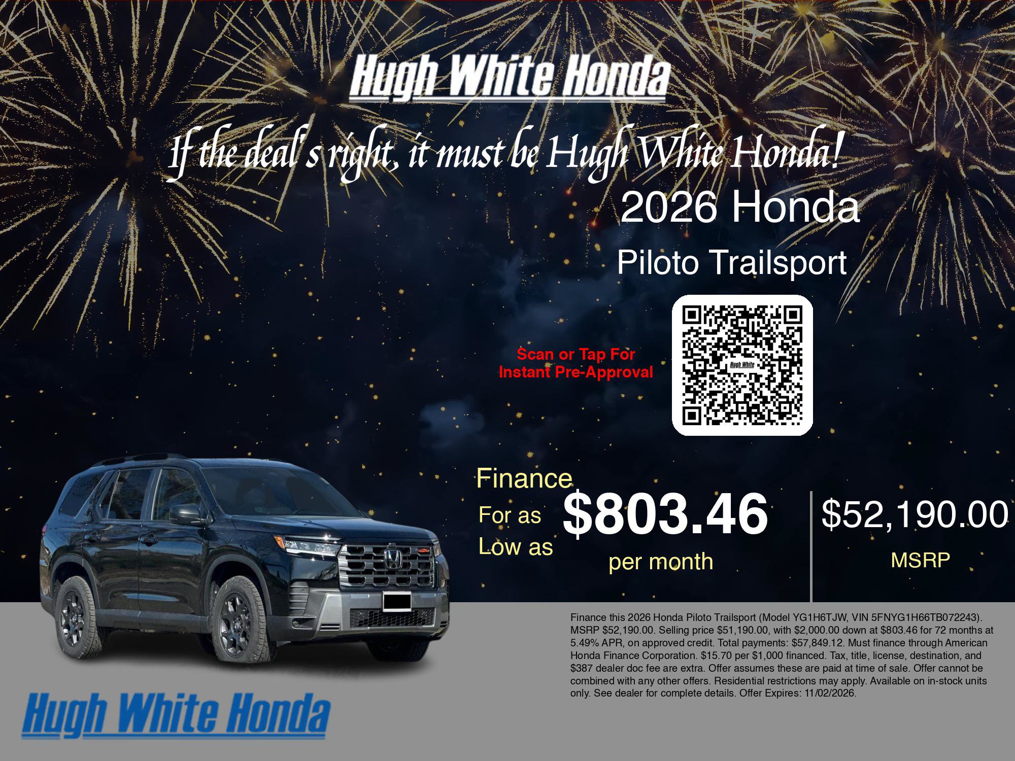 New 2026 Honda Pilot TrailSport image 9