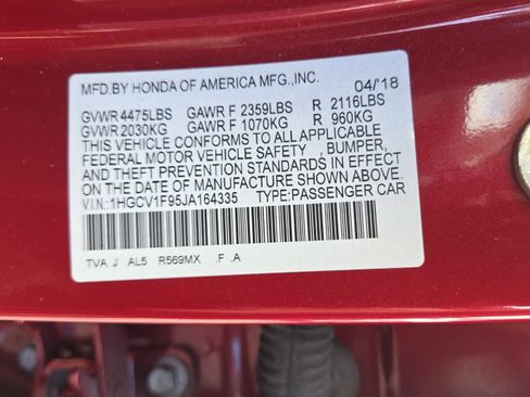 Used 2018 Honda Accord Touring image 21