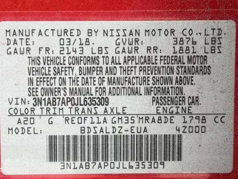 Used 2018 Nissan Sentra SV FWD image 37