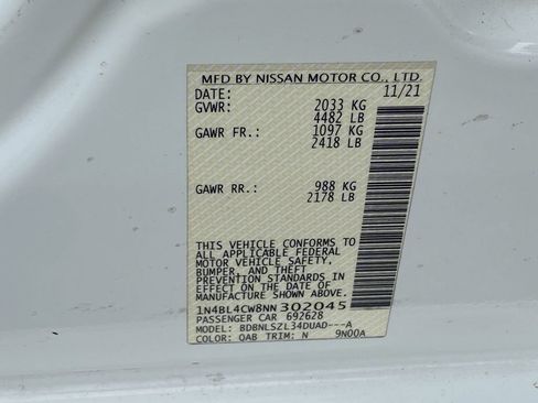 Used 2022 Nissan Altima 2.5 SR w/ Midnight Edition Package AWD/4WD image 36