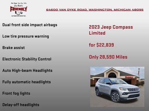 Used 2023 Jeep Compass Limited AWD/4WD image 20