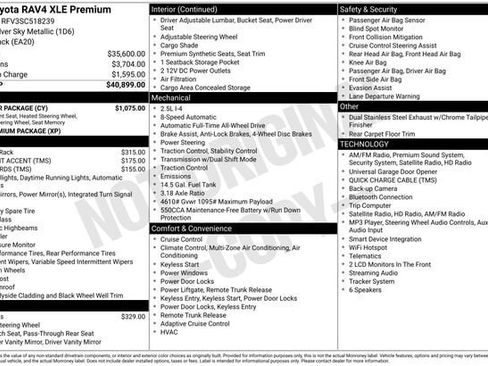 Certified 2025 Toyota RAV4 XLE Premium w/ Weather Package AWD/4WD image 35