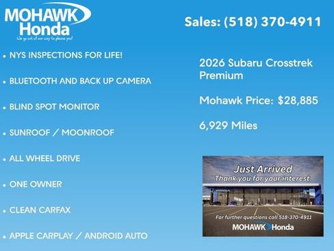 Used 2026 Subaru Crosstrek 2.5i Premium AWD/4WD image 3